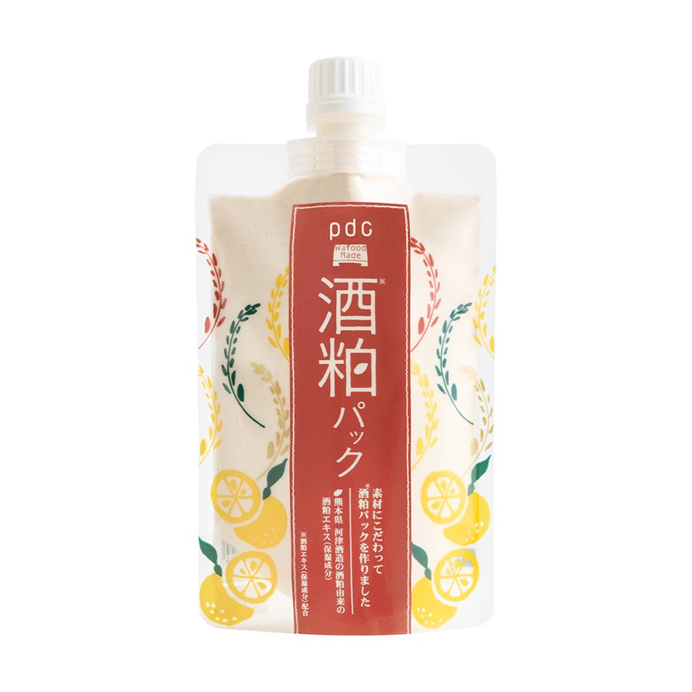 【自营】日本PDC 酒粕面膜 170g 柚子限定香 酒糟提亮肤色去黄改善暗沉冲洗型 范冰冰推荐