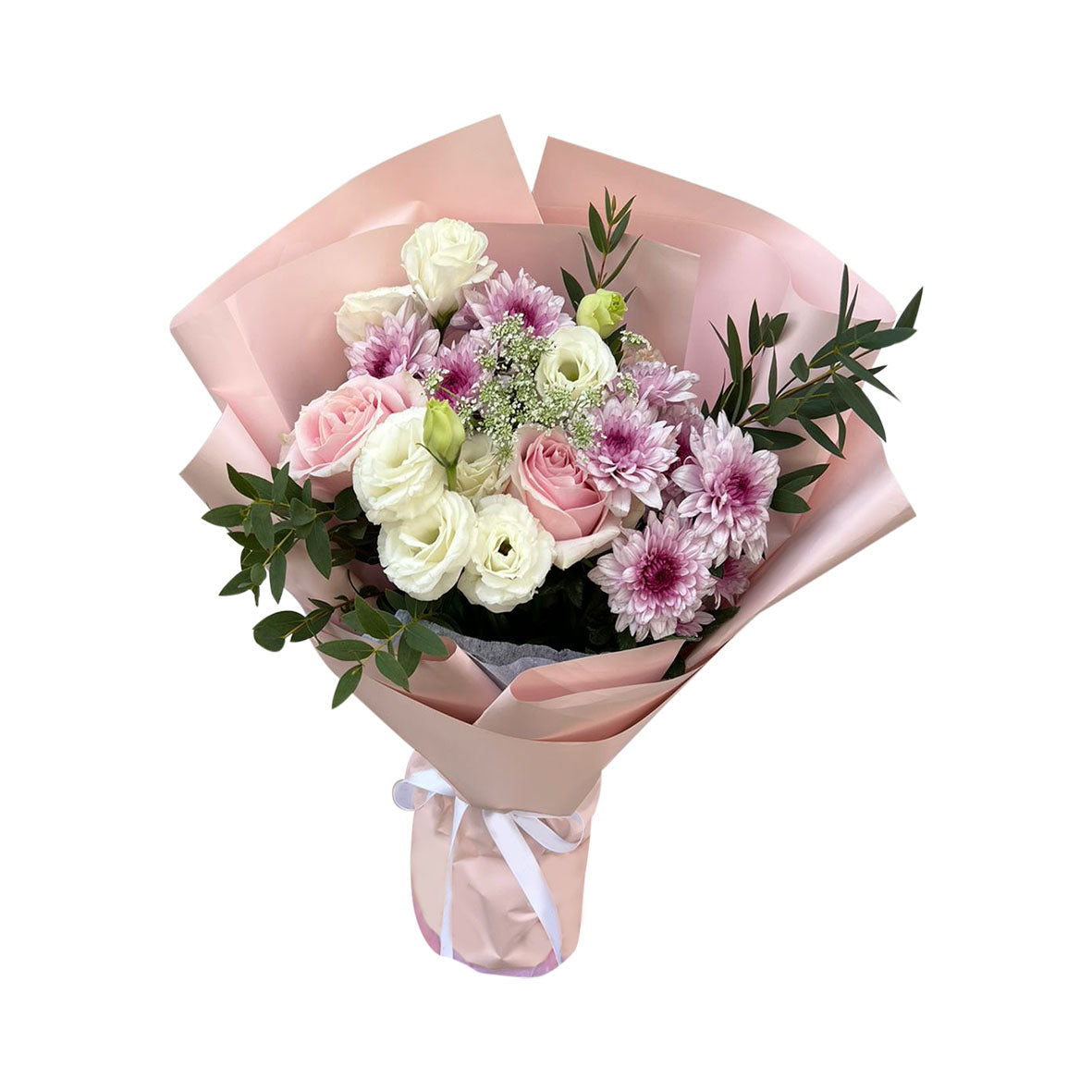 Chantilly Morning (Roses, Lisianthus, Chrysanthemum) | Flower Bouquet