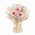 Whispering Petals (Gerbera, Baby's Breath) | Fresh Bouquet