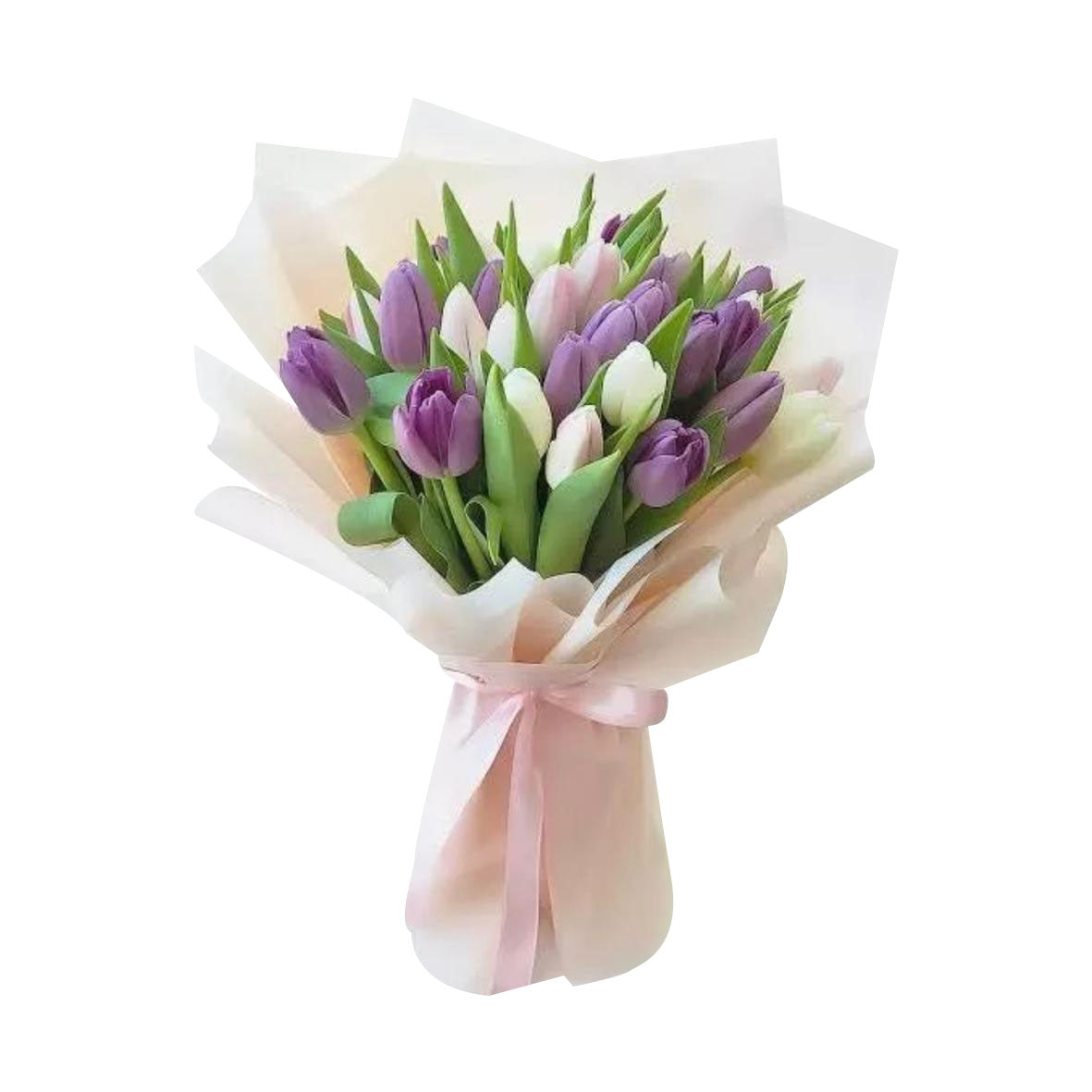 Lilac Serenade (Tulips) | Fresh Flower Bouquet