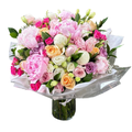 Pastel Symphony (Peonies, Lisianthus, Ranunculus) | Flower Bouquet