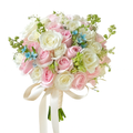 Peony Dusk (Roses, Forget-me-nots) | Fresh Bouquet