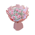 Powder Embrace (Roses, Carnations, Baby's Breath) | Fresh Flower Bouquet