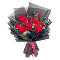 Scarlet Devotion (Roses) | Fresh Bouquet