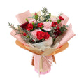 Scarlet Meadow (Carnations, Lavender) | Fresh Flower Bouquet