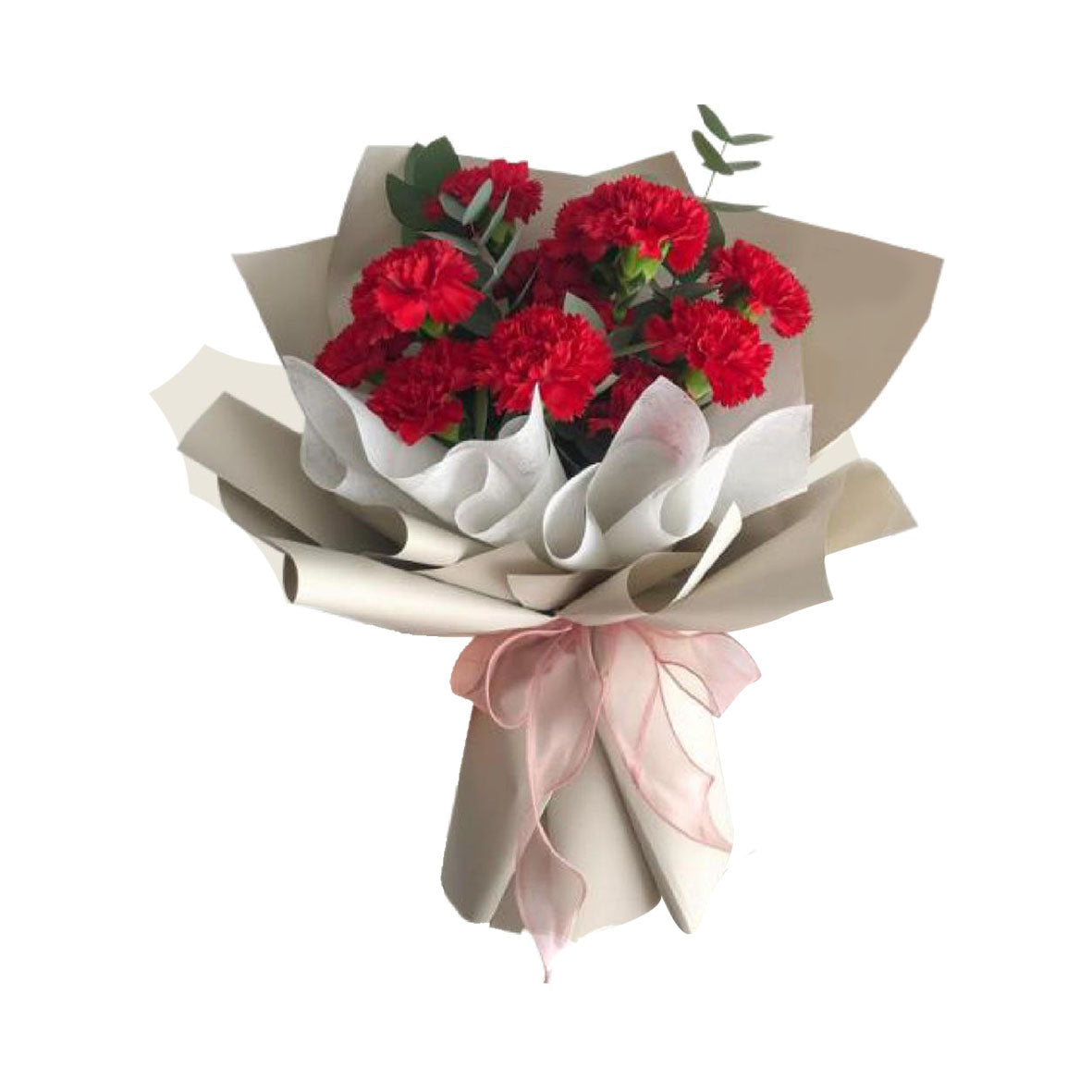Scarlet Tribute (Carnations) | Flower Bouquet
