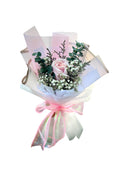 Serene Gesture (Roses, Baby's Breath, Lavender) | Fresh Bouquet