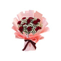 Velvet Bloom (Roses, Baby's Breath) | Fresh Flower Bouquet