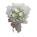 Whisper Embrace (Roses, Baby's Breath) | Flower Bouquet