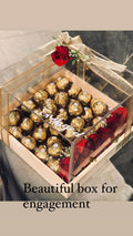 Golden Blessings – Eid/Nikkah Acrylic Box with Ferreros