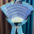 Best-Selling Luxury Money Bouquet – 50K Cash, White Roses & Pearl Touch