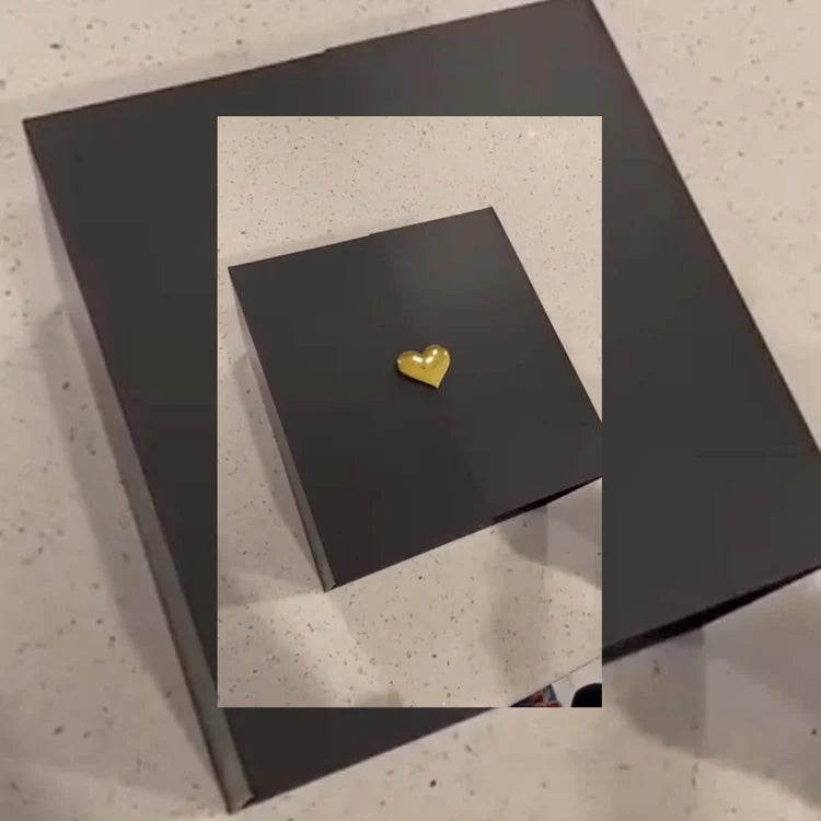 Eid Popup Box: Red Heart Rose & Rochers