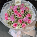 A Luxurious Gift: Pink Roses & Korean-Style Wrapping