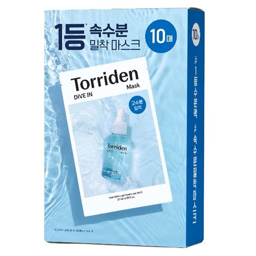 【自营】韩国TORRIDEN桃瑞丹 低分子玻尿酸保湿面膜 27ml 10片入 补水舒缓镇静 化解年度美妆大赏面膜类NO.2