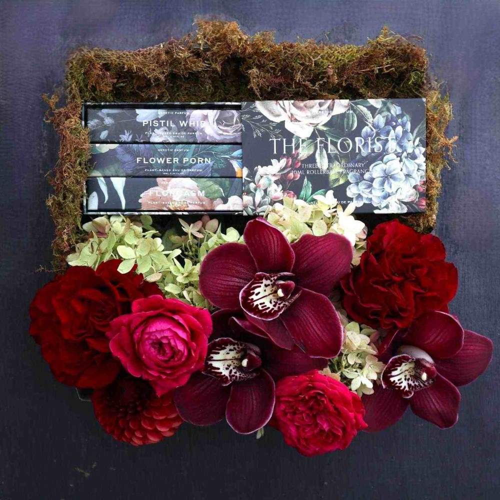 Enchanting Bloom & Perfume | Gift Box Delivery