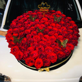 Luxurious Velvet GiftBox with long stem imported fresh red roses to make Her Day Special